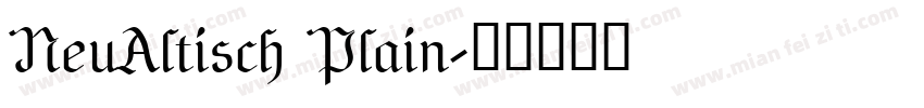 NeuAltisch Plain字体转换